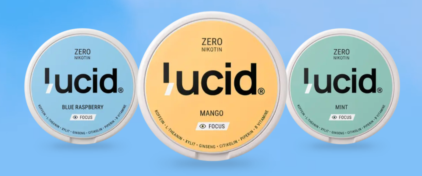Lucid Pouches: Neue Koffein Snus & Focus/Energy Pouches aus Berlin