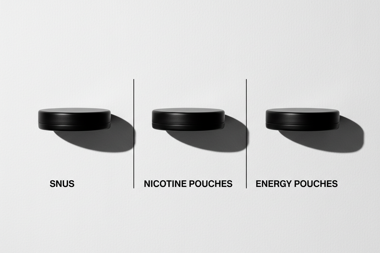 Snus, Nikotin Pouches & Energy Pouches: Die Unterschiede erklärt