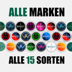 Alle Sorten, Alle Marken - 15 Dosen - PIQ | Energypouches.de