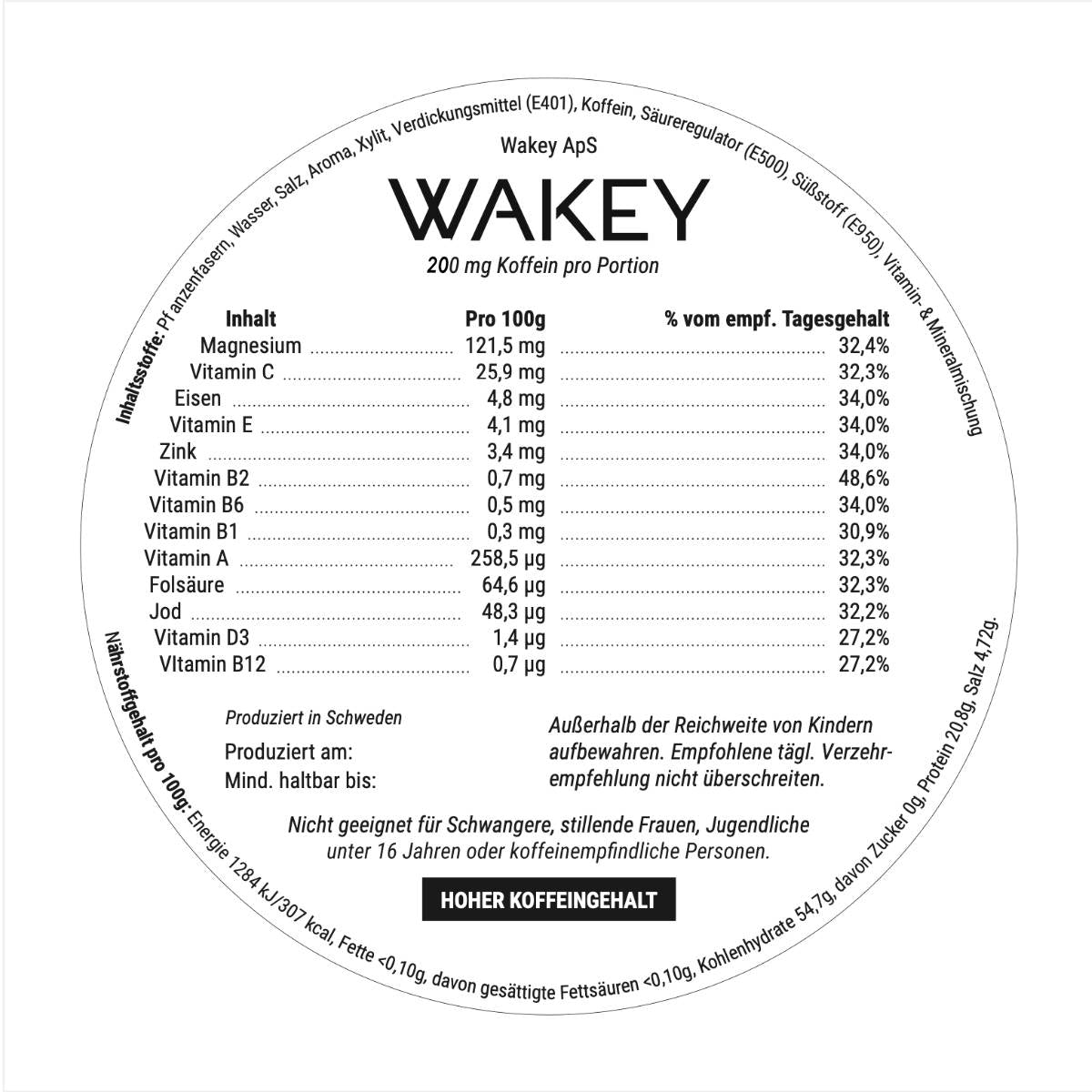 WAKEY Cherry Overdrive - PIQ | Energypouches.de